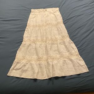 ❗️SOLD❗️White Sharagano Floor Length skirt